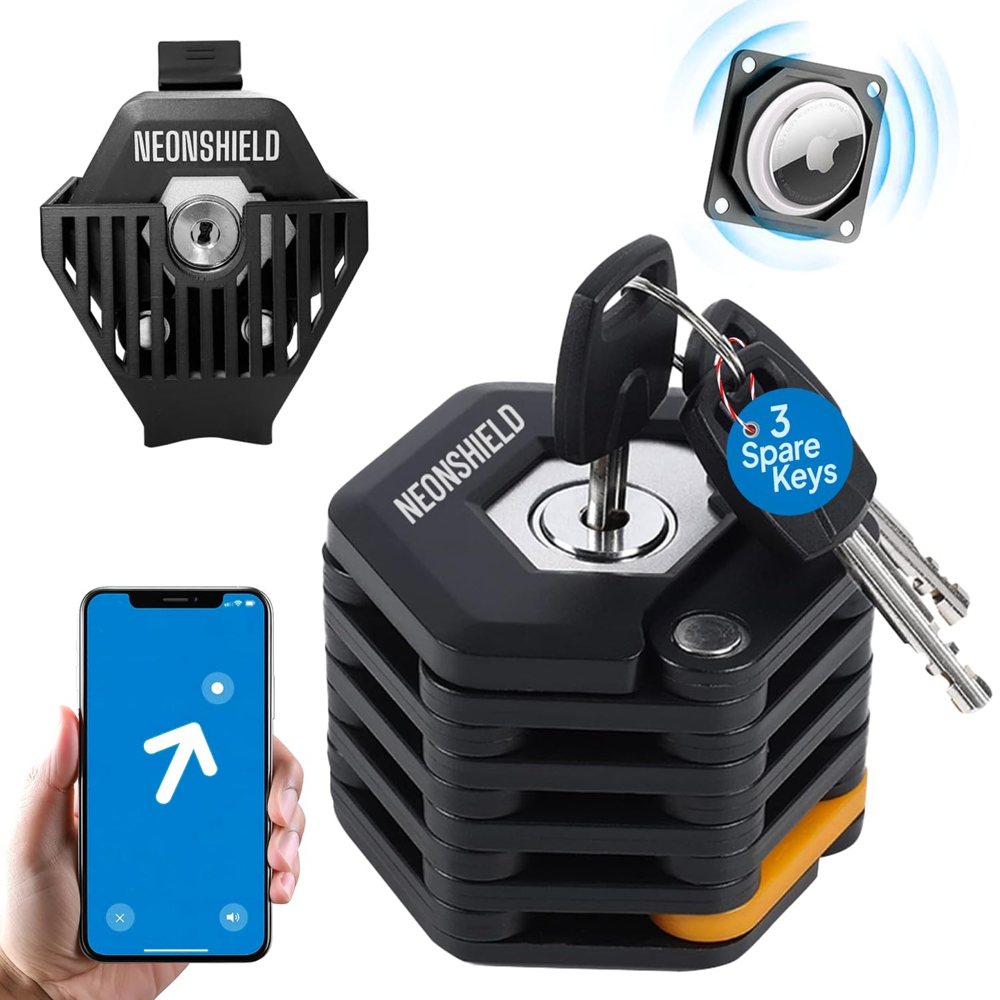 Neonshield premium bike lock