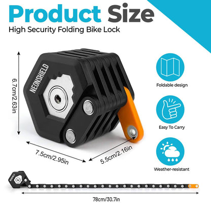 Neonshield premium bike lock