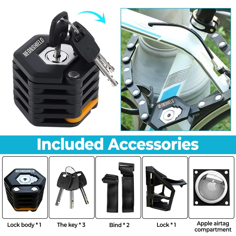 Neonshield premium bike lock